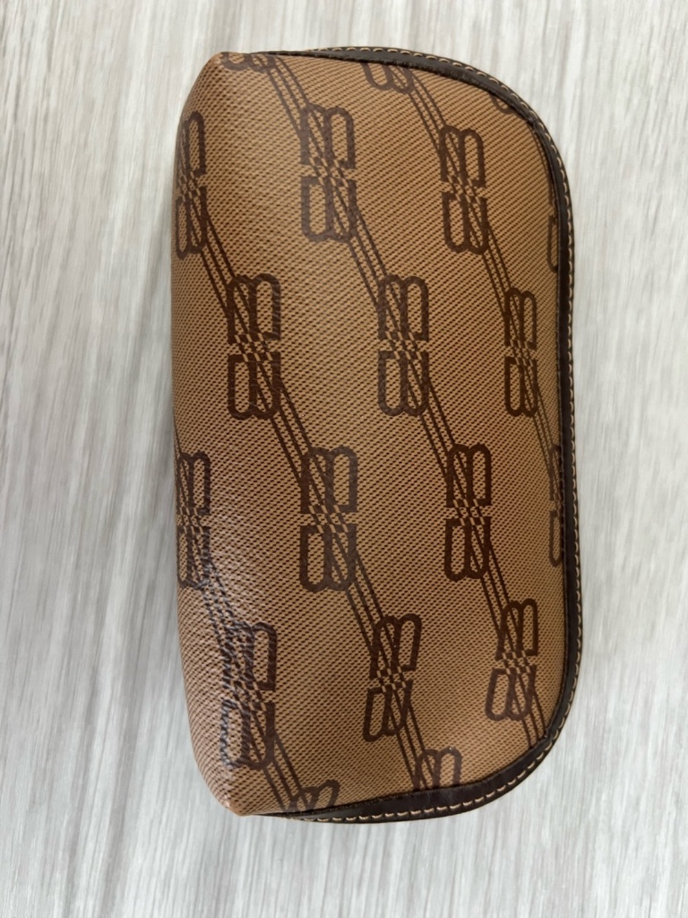 BALENCIAGA Brown Monogram Comestics/Travel Pouch